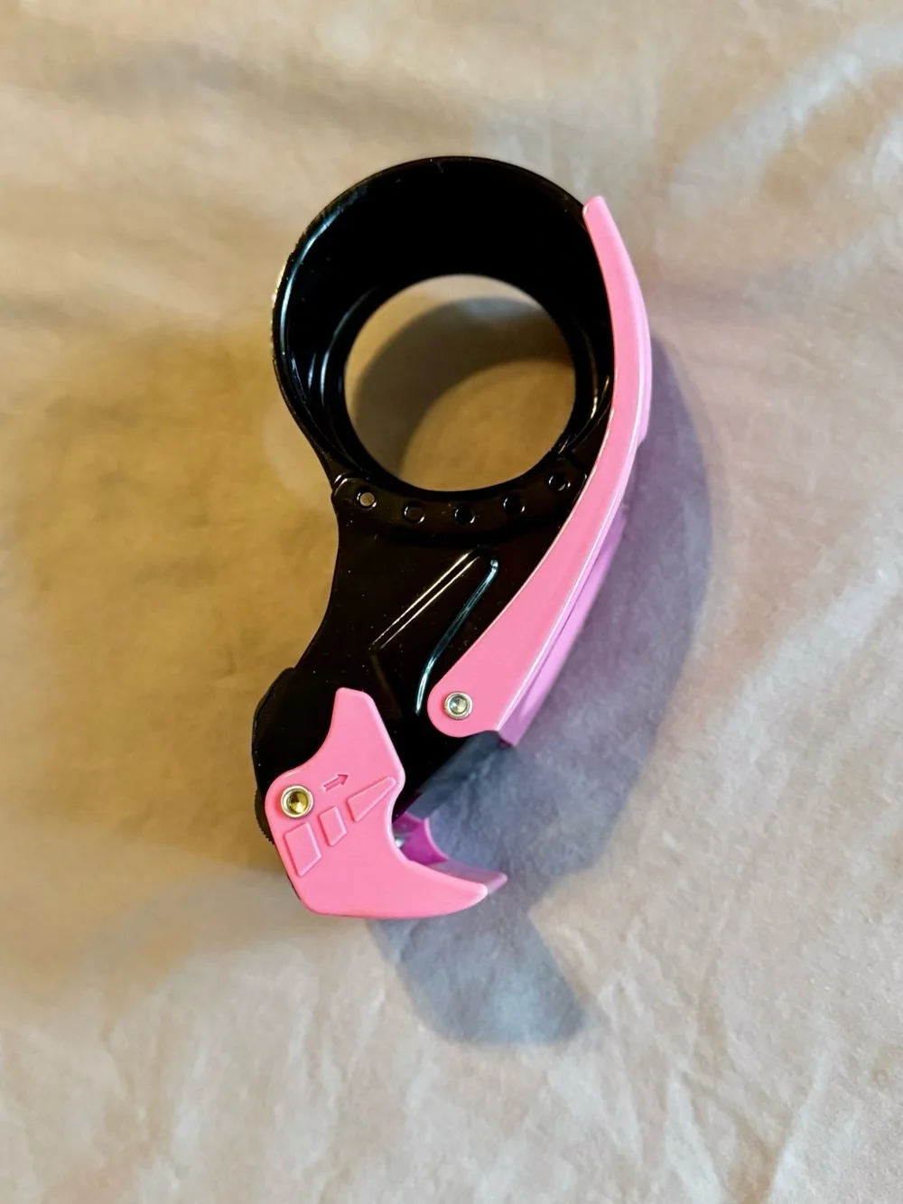 PROSUN Pink Tape Dispenser w Cutter for Shipping
